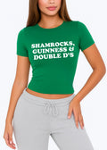 Shamrocks Guinness St Patricks Day Baby Tee