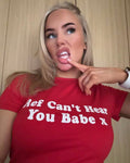 Ref Can't Hear You Babe World Cup Baby Tee