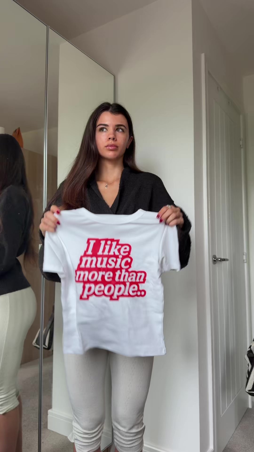 I Like My Music More Than People Baby Tee
