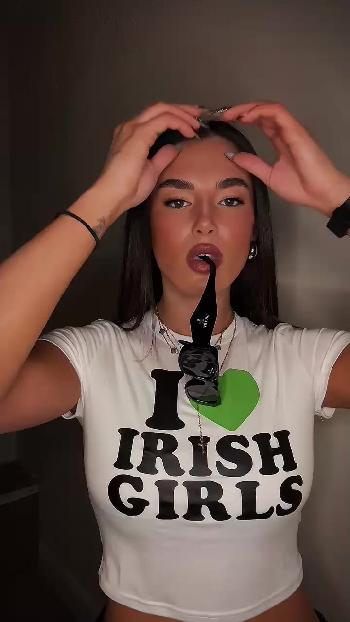 I Love Irish Girls St Patrick's Day Baby Tee