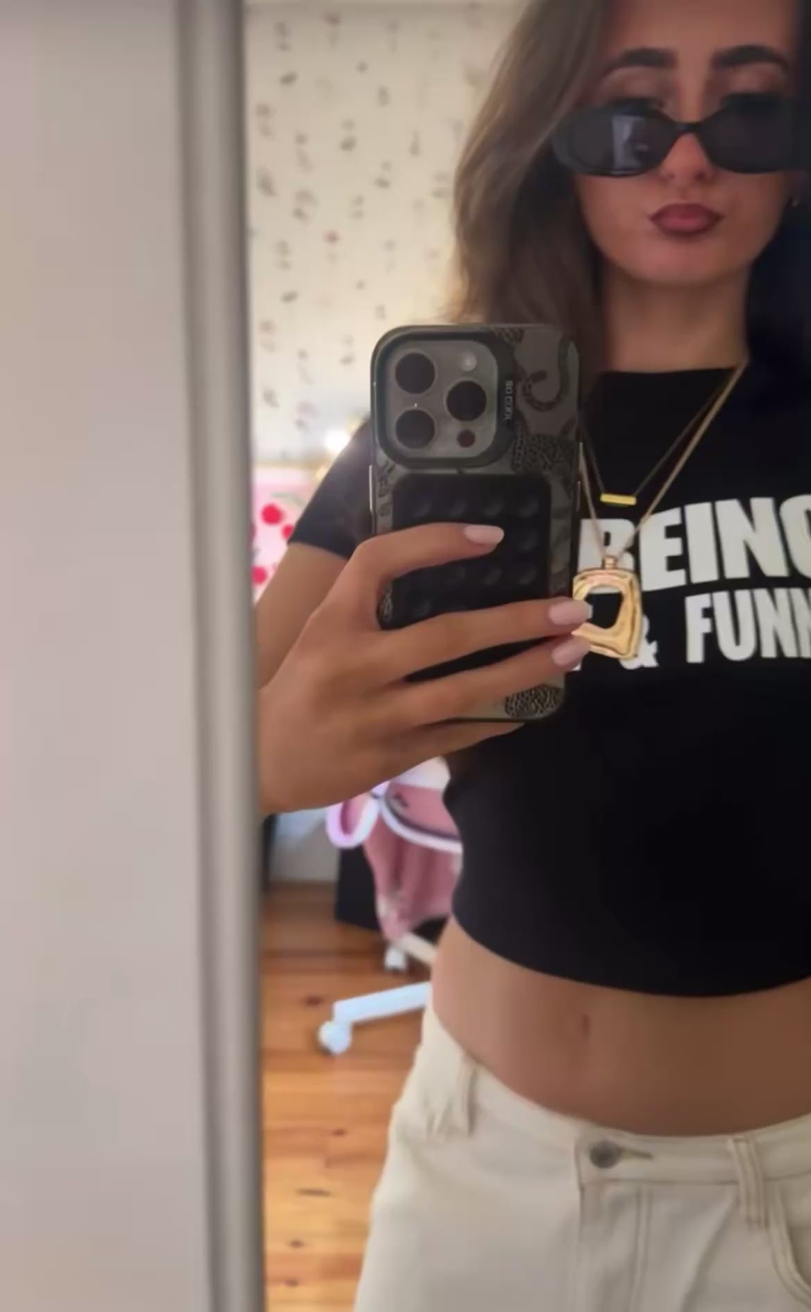 I Love Being So Hot And Funny Y2K Baby Tee